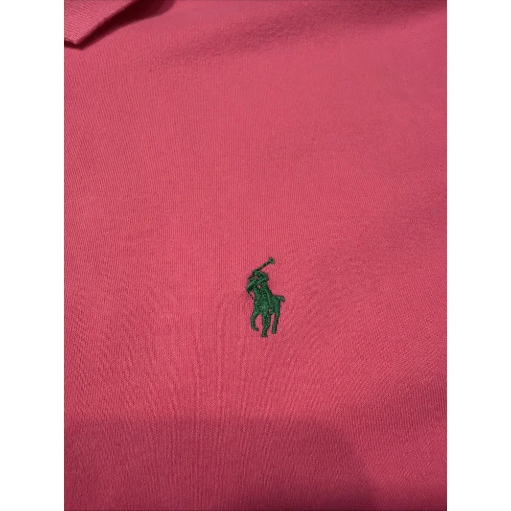 Polo Ralph Lauren Men's XL Short Sleeve Heavyweight Cotton Pink‎ Polo Shirt